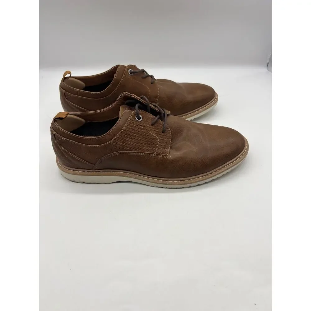 Goodfellow & Co Andres Brown Faux Leather‎ Oxford Shoes Size 9.5 Mens Career